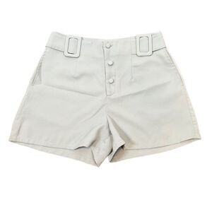 Cider Sage Mint Green Tailored Shorts Covered Buckle Detail Dressy Size Medium